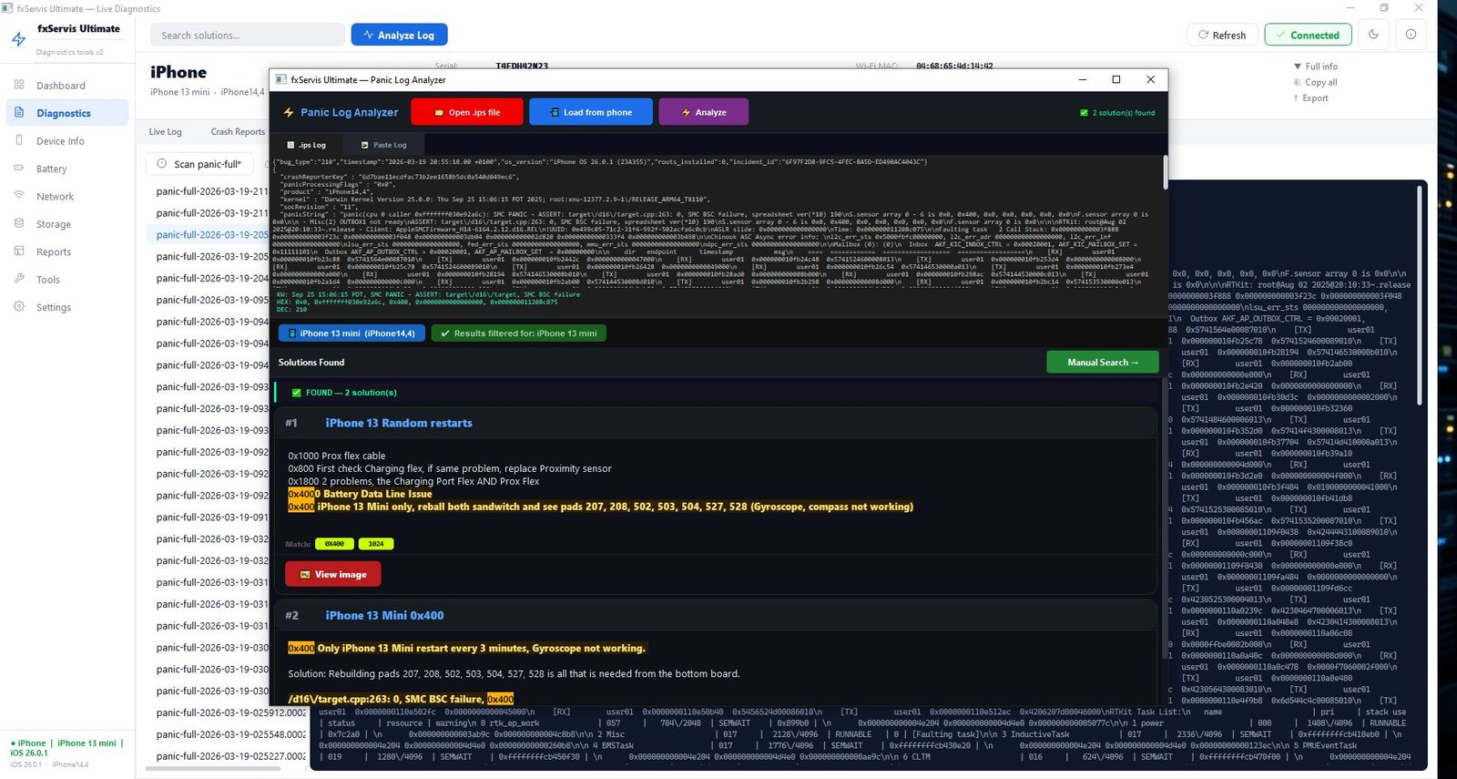 Panic Log Analyzer